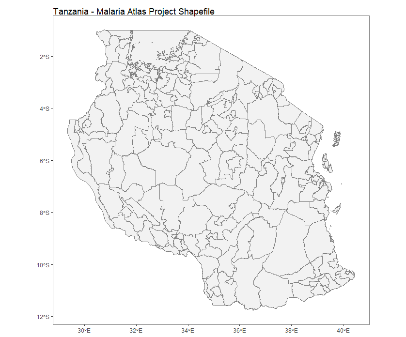 Tanzania shapefile autoplot example